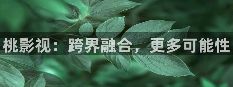 丫丫影院免费观看电影：桃影视：跨界融合，更多可能性